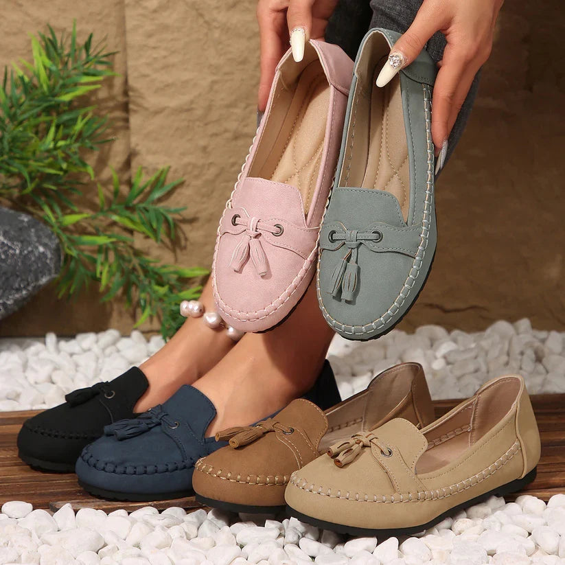 Mocassins à bout rond
