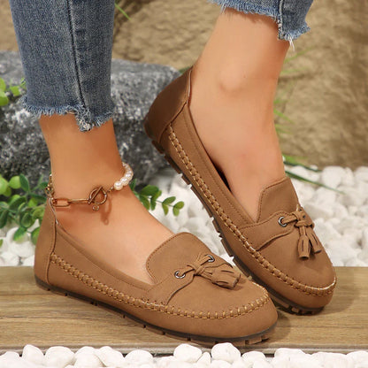 Mocassins à bout rond